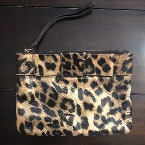 Kate Spade Leopard print wristlet